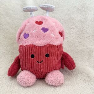 Bum Bumz Cramer Cupcake 8" Plush 2024 SweetBumz Valentine's Day Pink Red